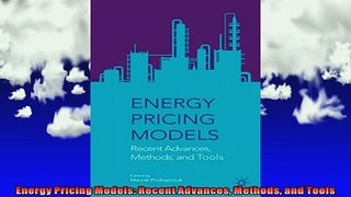 READ book  Energy Pricing Models Recent Advances Methods and Tools Full EBook