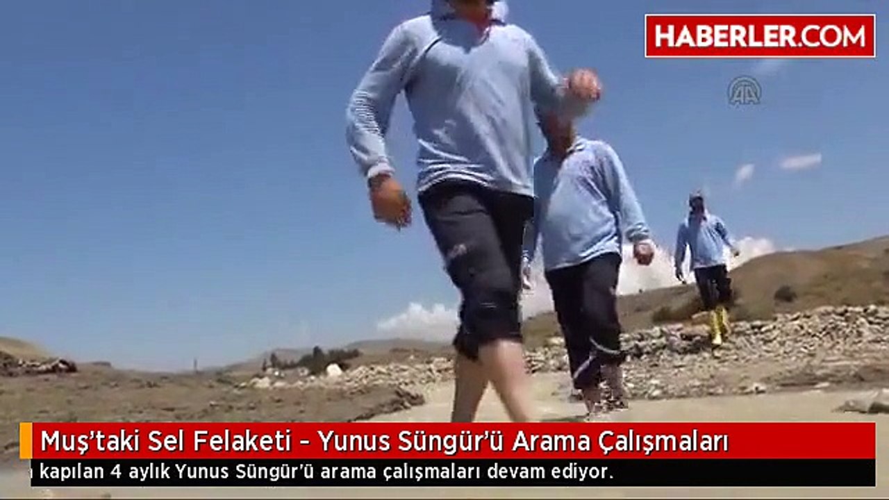 Muş'taki Sel Felaketi - Yunus Süngür'ü Arama Çalışmaları