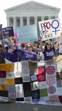 Advocates gather outside Supreme Court to await major abortion decision