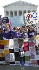 Advocates gather outside Supreme Court to await major abortion decision