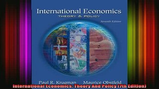 READ book  International Economics Theory And Policy 7th Edition Full Free