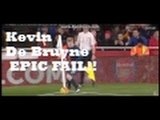 Kevin De Bruyne Trips Over Corner Flag EPIC FAIL!