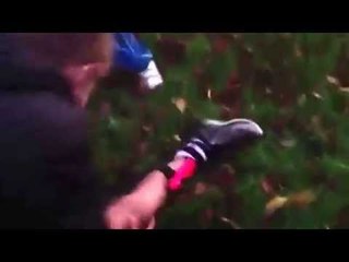 BOY FALLS OFF WALL AND BREAKS LEG!!! (Must watch)!!