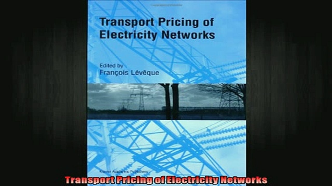 READ book  Transport Pricing of Electricity Networks Full Free
