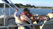 SUN TRACKER Boats   Videos   PARTY BARGE 24 DLX XP3