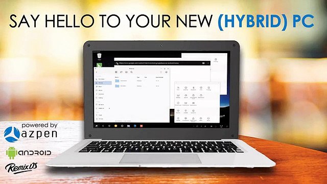 Hybrx, un portátil con Remix OS y Android Lollipop por 80 euros