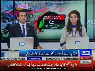 PPP quitted from TORs Committee, Report by Shakir Solangi, Dunya News.