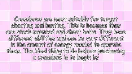 What Are The Different Types Of Crossbows?