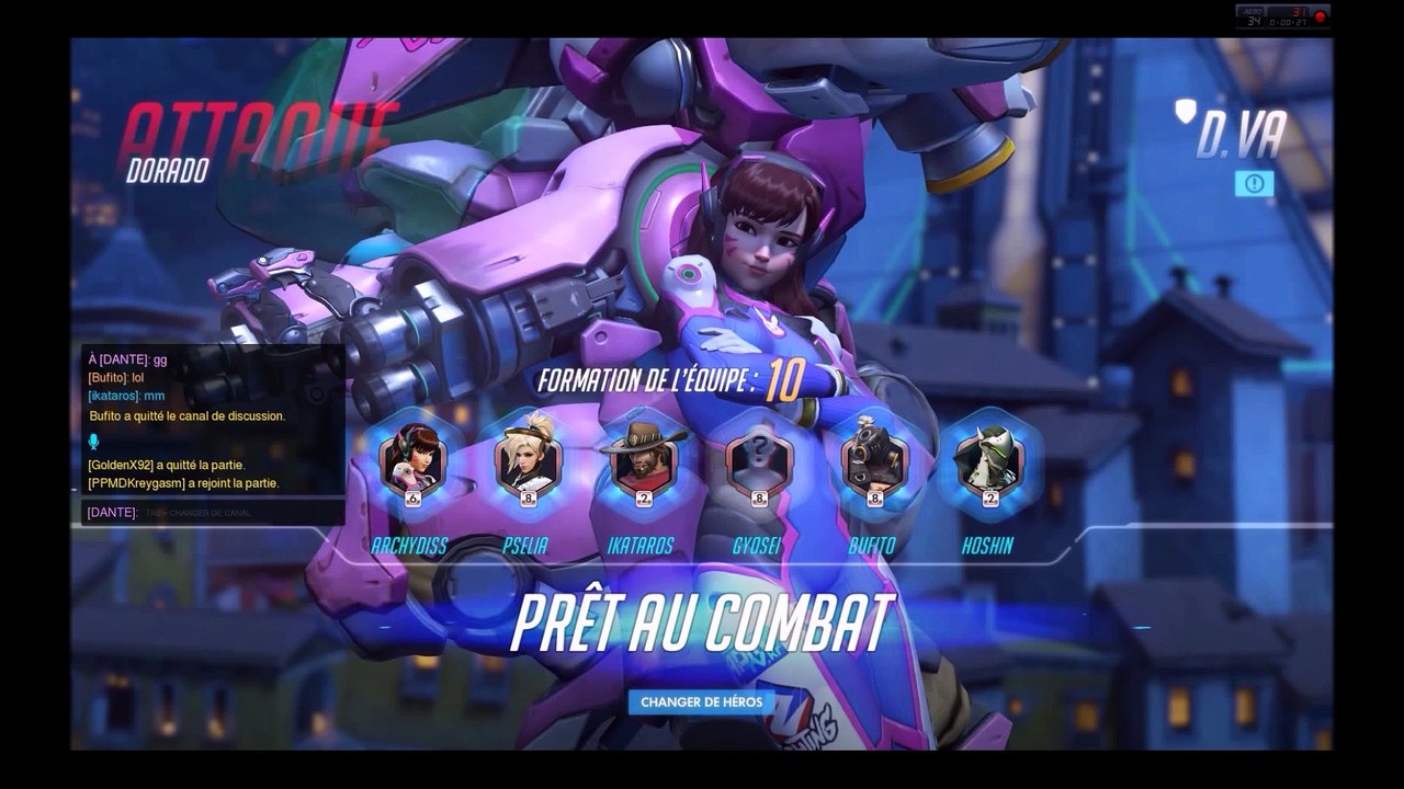 D.VA PLAY AND CRAZY COMBO - OVERWATCH