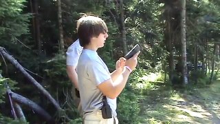 jared plinking with the glock 26