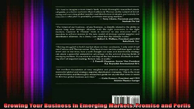 READ book Growing Your Business in Emerging Markets Promise and Perils Full EBook