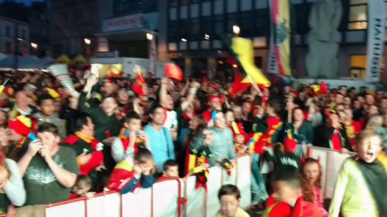 La folie à La Louvière pour Hongrie-Belgique