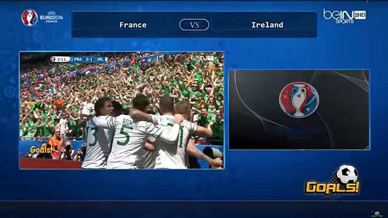 ملخص مباراة فرنسا وايرلندا 2-1 [2016_06_26] يورو 2016 [حفيظ دراجي] HD