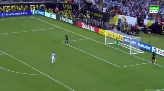 Lionel Messi Falla Penal - Argentina vs Chile 2-4 Copa America 2016 Centenario