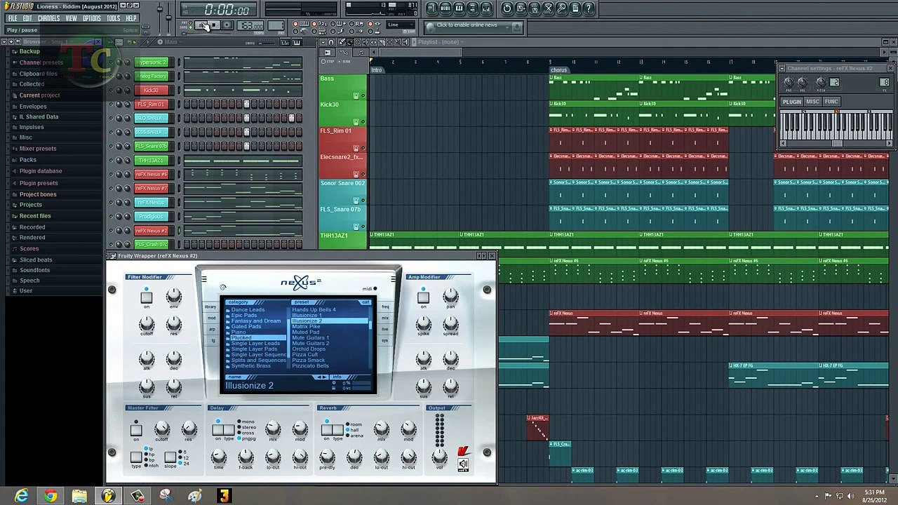 Reggae Instrumental,"Lioness - Riddim" [August 2012] Fl Studio 10.