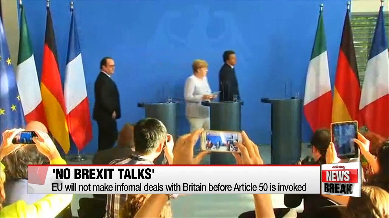 EU will not hold informal talks with UK before...