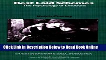 Read Best Laid Schemes: The Psychology of the Emotions (Studies in Emotion and Social