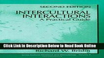 Download Intercultural Interactions: A Practical Guide (Cross Cultural Research and Methodology)