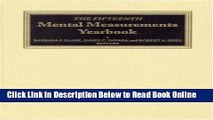 Read The Fifteenth Mental Measurements Yearbook (Buros Mental Measurements Yearbook)  Ebook Free