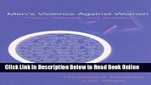 Download Men s Violence Against Women: Theory, Research, and Activism  Ebook Free
