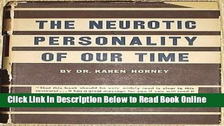 Read The Neurotic Personality of Our Time  PDF Free