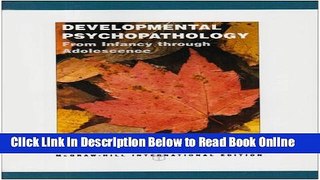Read Developmental Psychopathology: From Infancy Through Adolescence. Charles Wenar, Patricia