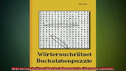 Free PDF Downlaod  Wörtersuchrätsel Buchstabenpuzzle German Edition  FREE BOOOK ONLINE