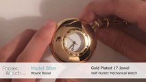 Mount Royal Gold Plated 17 jewel Half Hunter Mechanical Pocket watch B8m