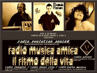 Luca Di Fraia ospite a Radio Musica Amica 23/12/2014