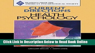 Download Current Directions in Health Psychology  PDF Online