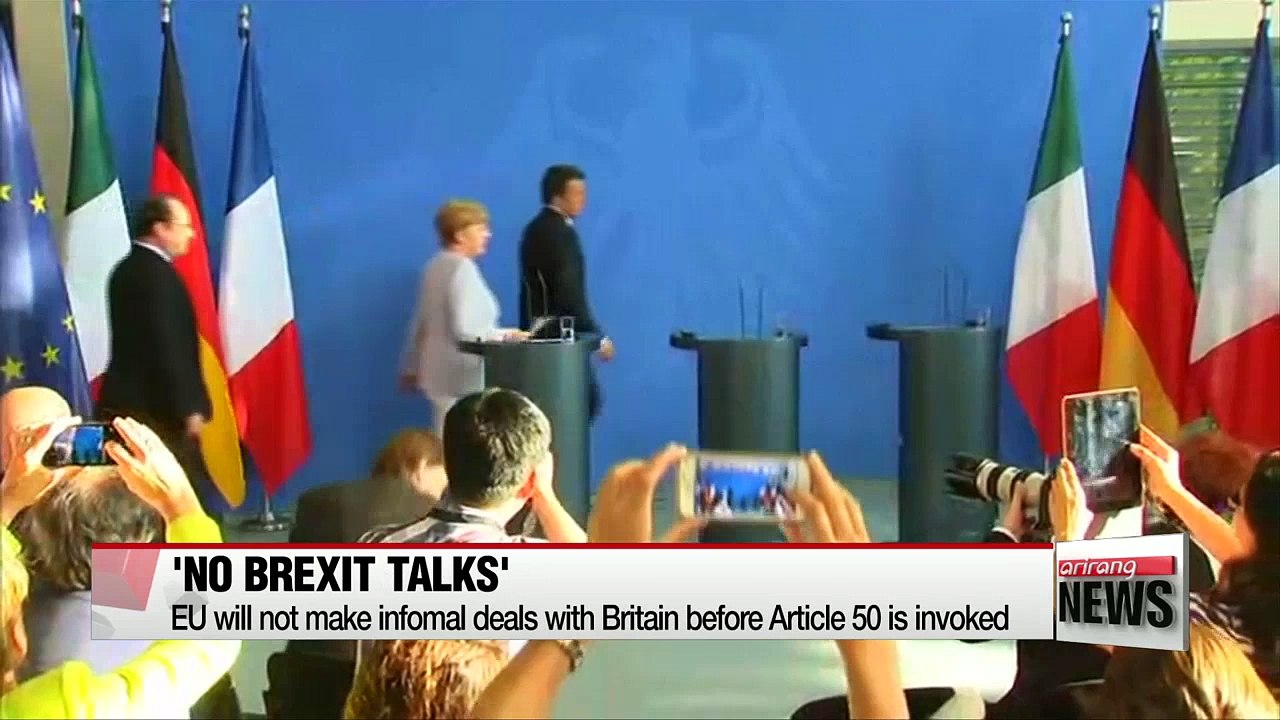 EU will not hold informal talks with UK before...