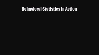 Download Behavioral Statistics in Action Ebook Online