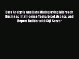 PDF Data Analysis and Data Mining using Microsoft Business Intelligence Tools: Excel Access