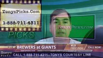 Milwaukee Brewers vs. San Francisco Giants Pick Prediction MLB Baseball Odds Preview 6-13-2016