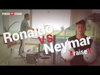 Ronaldo vs Neymar Jr - Epic Tennis and Football Trickshots Duel 2 #RaiseIt