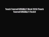 Download Teach Yourself VISUALLY Word 2016 (Teach Yourself VISUALLY (Tech)) PDF Free