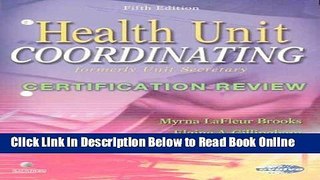 Read Health Unit Coordinating Certification Review, 5e  Ebook Free