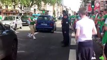 Les fans Irlandais draguent une policière Française... Euro 2016