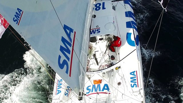 Drone : images du SMA de Paul Meilhat dans le petit temps.