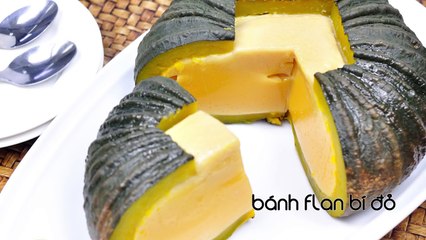 Cách làm bánh flan bí đỏ thơm ngon