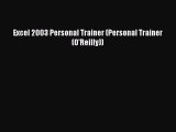 Download Excel 2003 Personal Trainer (Personal Trainer (O'Reilly)) Ebook Online