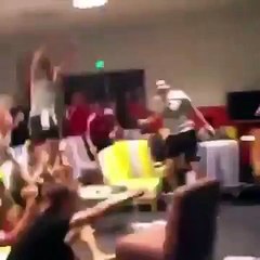 Wales squad celebrating in hotel when England lost to Iceland _ EURO 2016 _ 27.0.2016