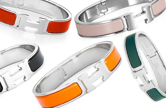 Hermes Clic H Bracelets all Color Whte Yellow Gold/Rose Gold/White