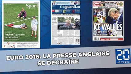 Euro 2016: L'Angleterre crucifiée par la presse nationale