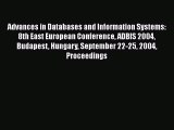 Read Advances in Databases and Information Systems: 8th East European Conference ADBIS 2004