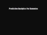 [PDF] Predictive Analytics For Dummies Download Online