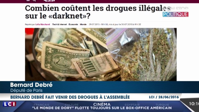 Bernard Debré apporte de la cocaïne et du cannabis à l’Assemblée nationale