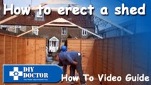 Erecting a timber shed, garden shed, tool shed or workshop