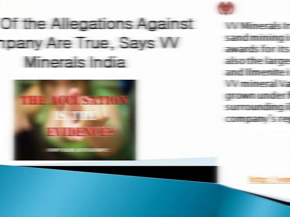 None Of the Allegations Against Company Are True, Says VV Minerals India