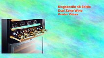 Kingsbottle 46 Bottle Dual Zone Wine Cooler Glass